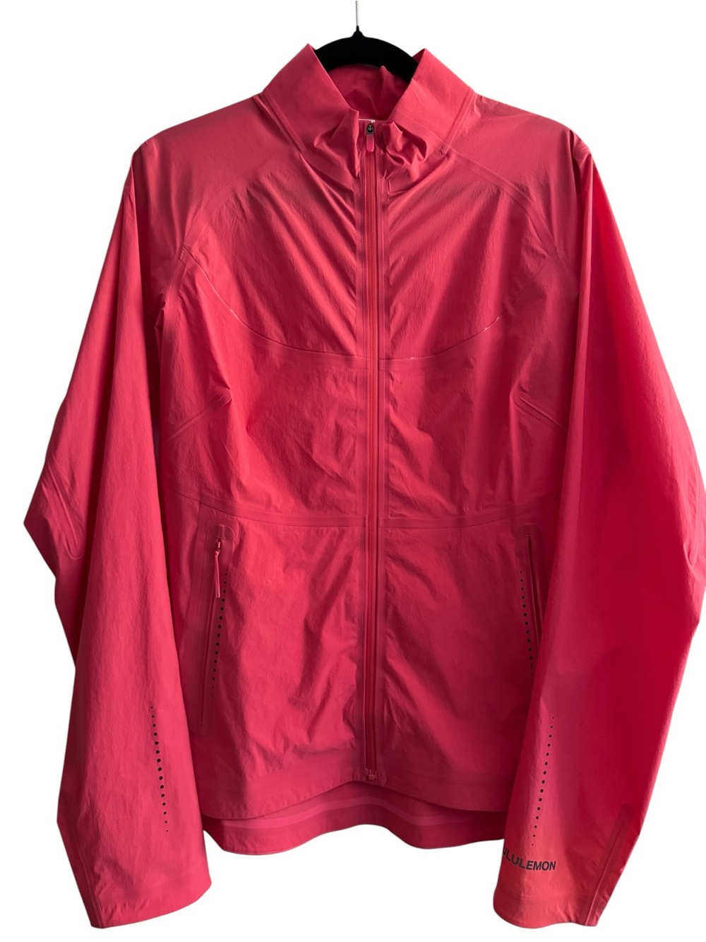 Lululemon Pink Lightweight Running Jacket Size 12 Full Zip Athletic Windbreaker